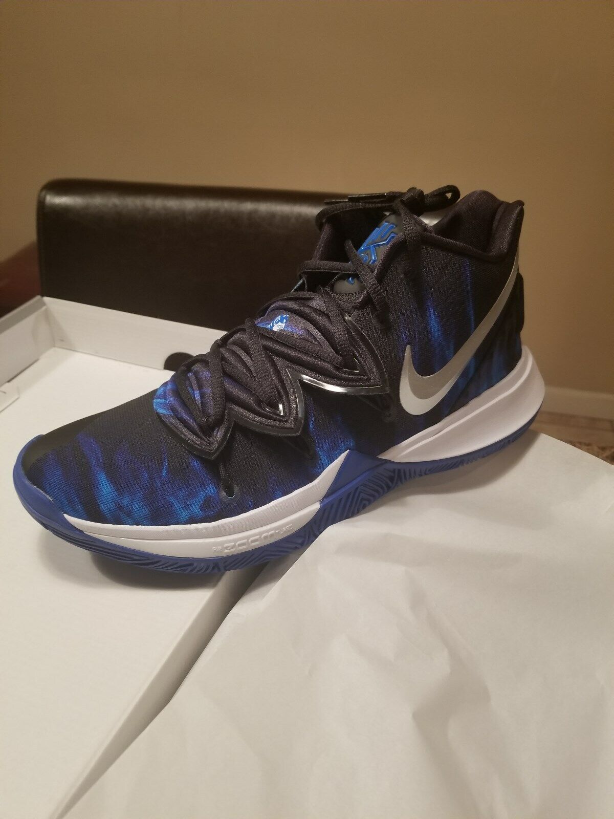 Nike Kyrie 5 Royal Blue Orange White Basketball Shoes